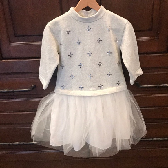 J. Crew Other - Crewcuts jeweled, tulle-skirted dress. Size 14